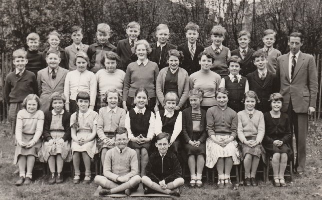 Otley C of E Junior Mixed School, Cross Green, 1957, teacher Vernon Barritt