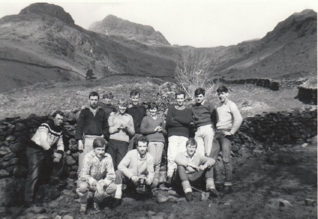 After the storm: Outside the barn in Great Langdale, Easter Monday 1963